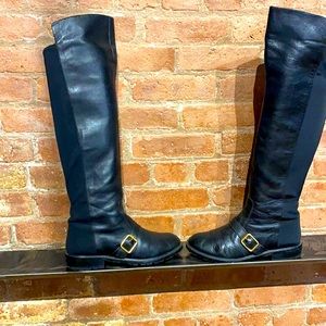 Marc by Marc Jacobs over knee black leather boots